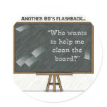 80s Flashback - Chalkboard Stickers