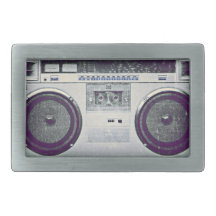 80s ghetto blaster rectangular belt buckles