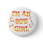 80's Girl Buttons