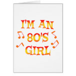 80's Girl Greeting Card