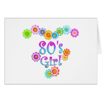 80's Girl Card
