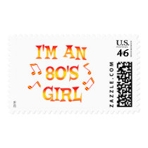 80's Girl Stamps