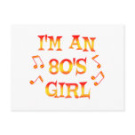 80's Girl Post Card