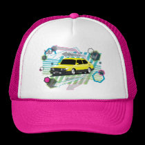 80's grunge Saab 900 SPG hat hats