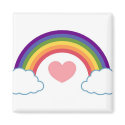 80's Heart & Rainbow - magnet by whitefantom 80's Heart & Rainbow - magnet