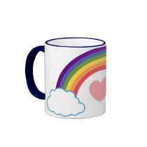 80's Heart & Rainbow - mug