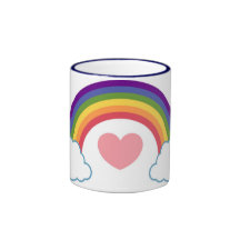80's Heart & Rainbow - mug