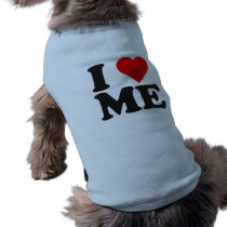 80's I HEART [ love ] ME RETRO VINTAGE BLACK RED pet clothing