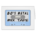80s Metal Mix Tape cards