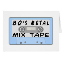 80s Metal Mix Tape cards by goldnsun 80s Metal Mix Tape cards