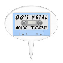 80s Metal Mix Tape Cassette Cake Toppers