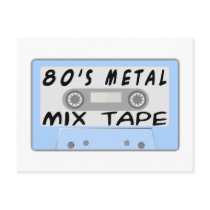 80s Metal Mix Tape postcards by goldnsun 80s Metal Mix Tape postcards