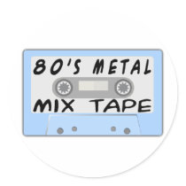 80s Metal Mix Tape stickers