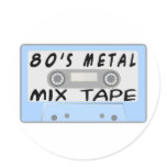 80s Metal Mix Tape Sticker