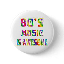 80s Music Pinback Button