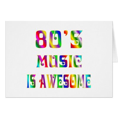 80s Music Greeting Card by TLArnold6