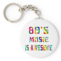 80s Music Keychain