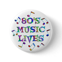 80s Music Lives buttons