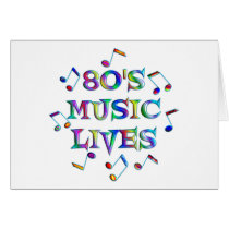 80s Music Lives Greeting Cards