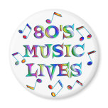 80s Music Lives Refrigerator Magnets