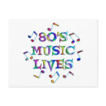 80s Music Lives Postcard