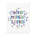 vidas da música 80s cartées postais