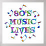 80s Music Lives Poster