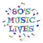 80s Music Lives Stickers