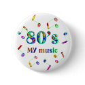80s Music Lover buttons by TLArnold6 80s Music Lover buttons