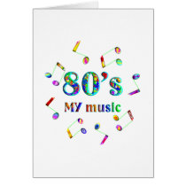 80s Music Lover Greeting Card