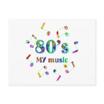 80s Music Lover Post Card