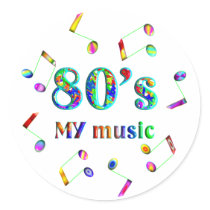 80s Music Lover stickers