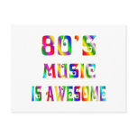 80s Music Post Card