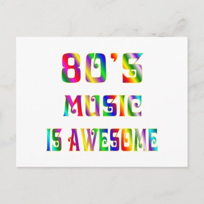 80s Music postcards