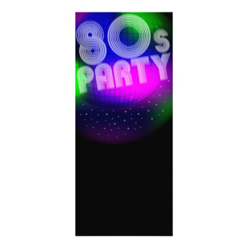 80s Party Announcement