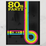 80s party flyers