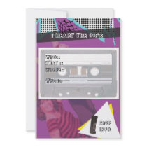 80's party invitation