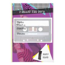 80's party invitation