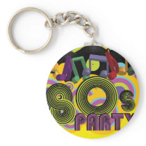 80s Party Keychains