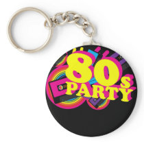 80s Party Key Chains
