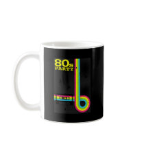 80s party coffee mug
