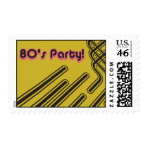 80's Party postage by creativerebeldesign 80's Party postage