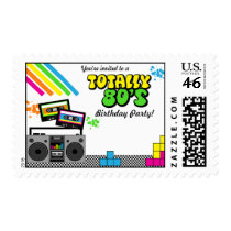 80's Party Postage Stamp