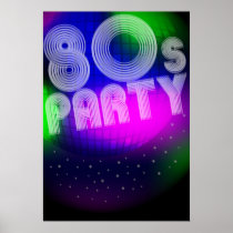 80s Party Posters