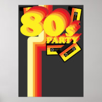 80s Party Posters
