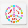 80s Peace Love Mousepads