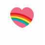 80s Rainbow Heart T-Shirt 80s Rainbow Heart T-Shirt