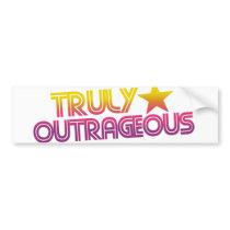 80s Retro Cartoon Truly outrageous bumper stickers by BubbSnugg 80s Retro Cartoon Truly outrageous bumper stickers
