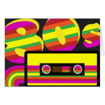80s Retro Party Greeting Card