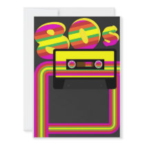 80s Retro Party Personalized Announcement